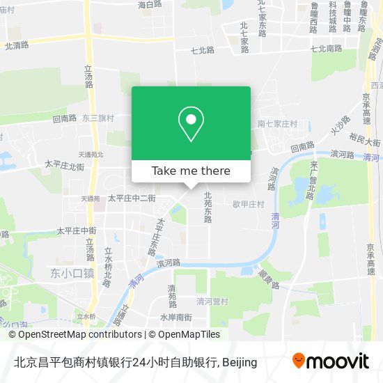 北京昌平包商村镇银行24小时自助银行 map