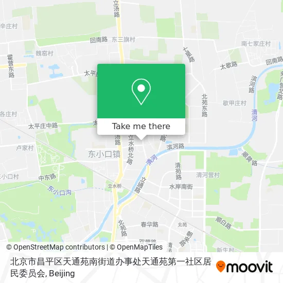北京市昌平区天通苑南街道办事处天通苑第一社区居民委员会 map