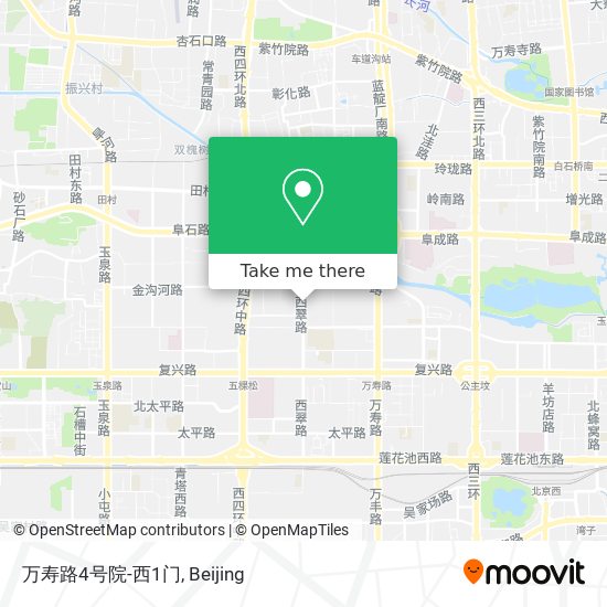 万寿路4号院-西1门 map