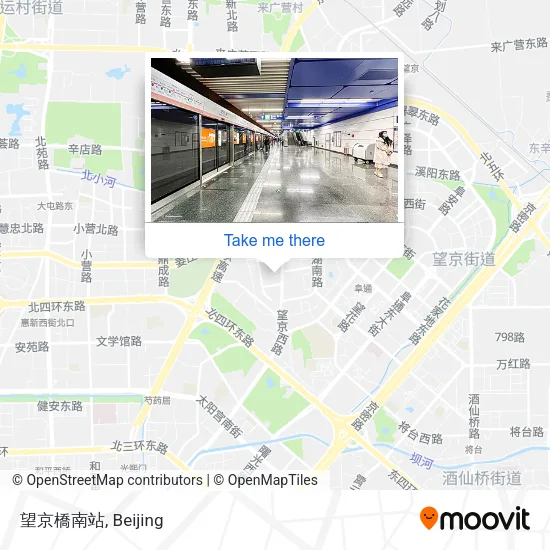 望京橋南站 map