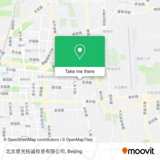 北京星光拓诚投资有限公司 map