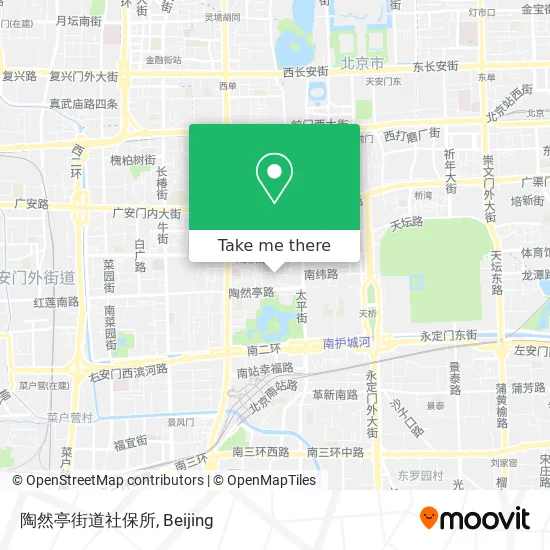 陶然亭街道社保所 map