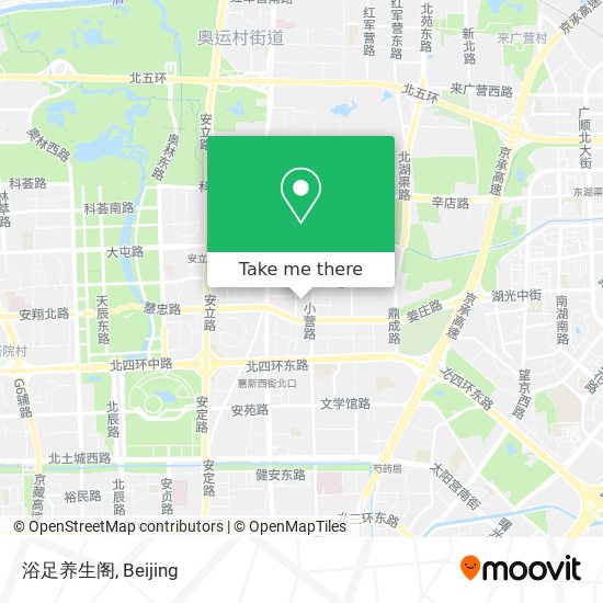 浴足养生阁 map