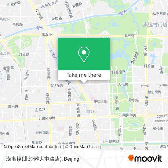 潇湘楼(北沙滩大屯路店) map
