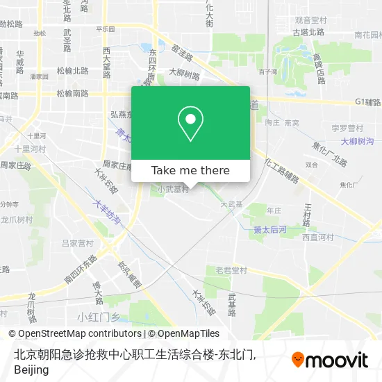 北京朝阳急诊抢救中心职工生活综合楼-东北门 map