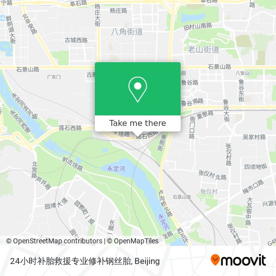 24小时补胎救援专业修补钢丝胎 map