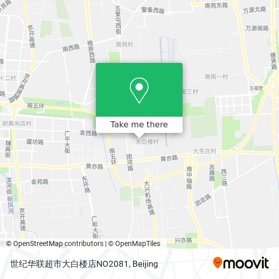 世纪华联超市大白楼店NO2081 map