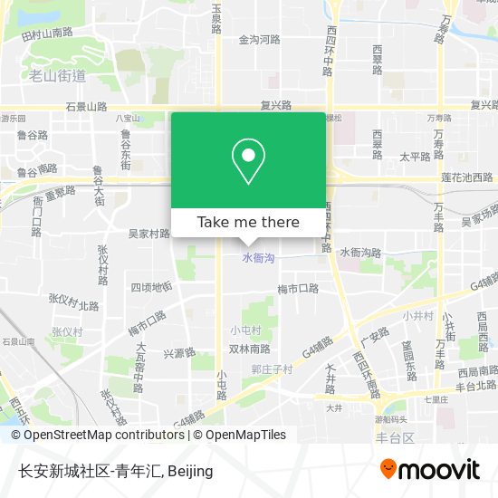 长安新城社区-青年汇 map
