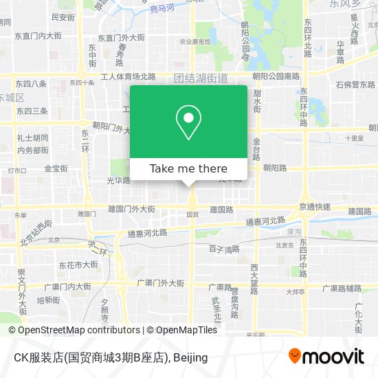 CK服装店(国贸商城3期B座店) map