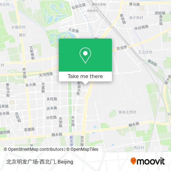 北京明发广场-西北门 map