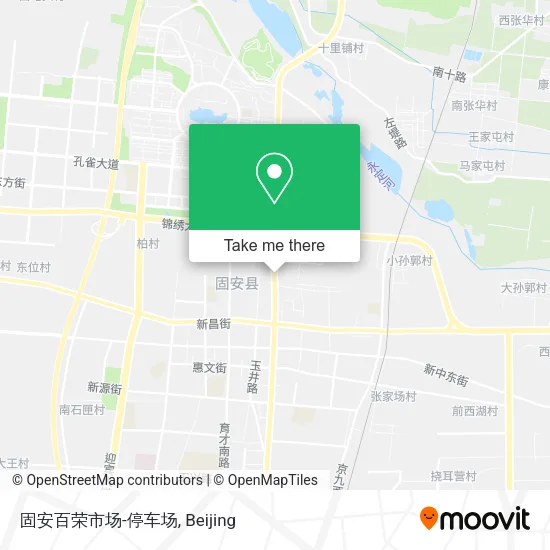 固安百荣市场-停车场 map
