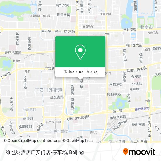 维也纳酒店广安门店-停车场 map