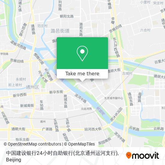中国建设银行24小时自助银行(北京通州运河支行) map