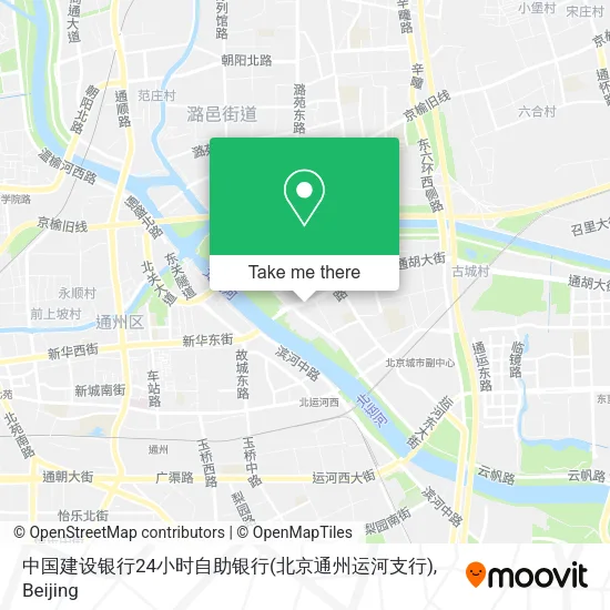 中国建设银行24小时自助银行(北京通州运河支行) map