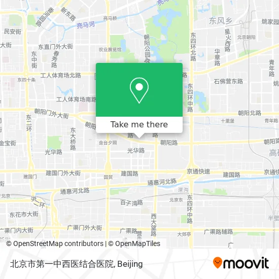 北京市第一中西医结合医院 map