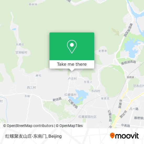 红螺聚友山庄-东南门 map