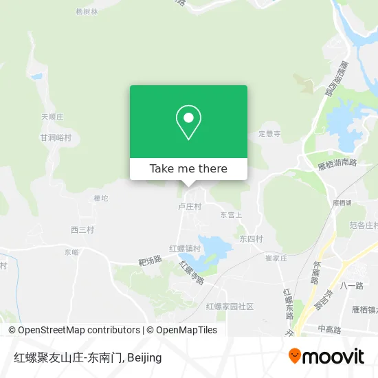 红螺聚友山庄-东南门 map