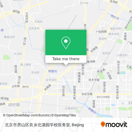 北京市房山区良乡北潞园学校医务室 map