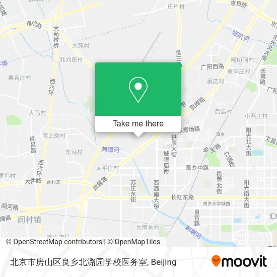 北京市房山区良乡北潞园学校医务室 map