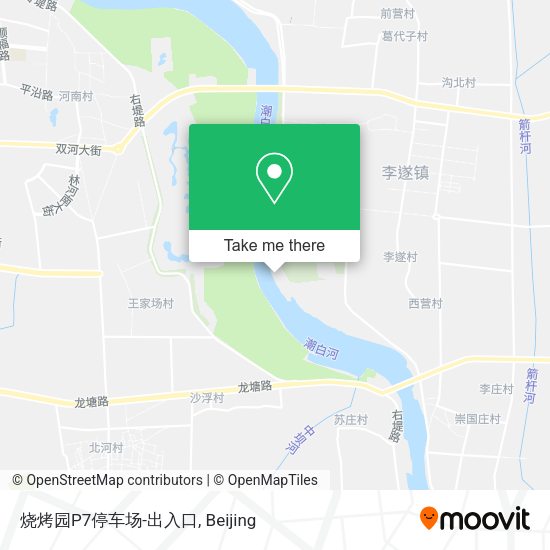 烧烤园P7停车场-出入口 map