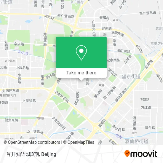 首开知语城3期 map