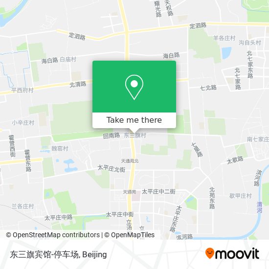 东三旗宾馆-停车场 map