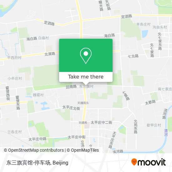 东三旗宾馆-停车场 map