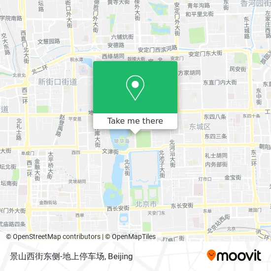 景山西街东侧-地上停车场 map
