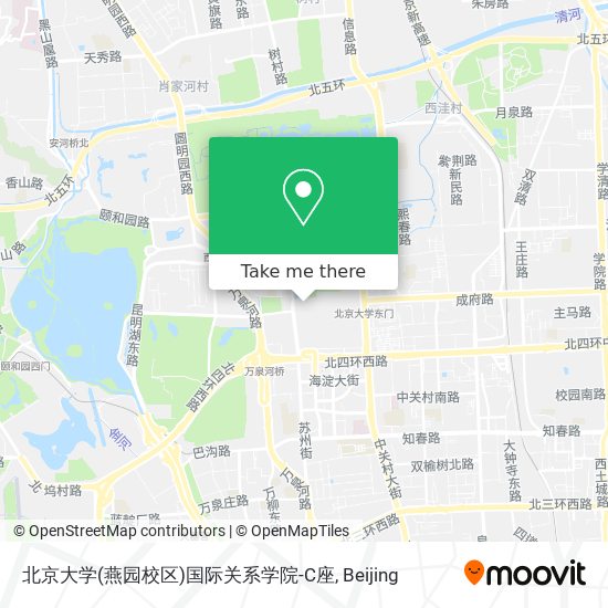 北京大学(燕园校区)国际关系学院-C座 map