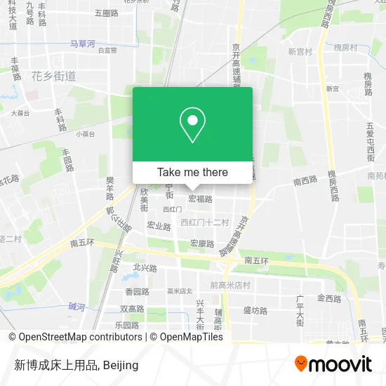 新博成床上用品 map