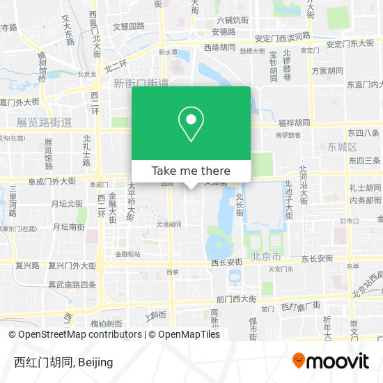 西红门胡同 map