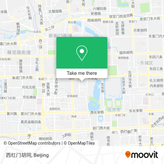 西红门胡同 map