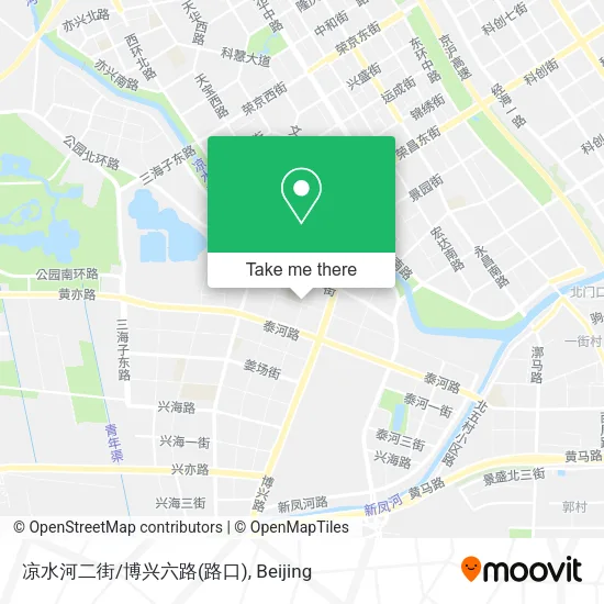 凉水河二街/博兴六路(路口) map