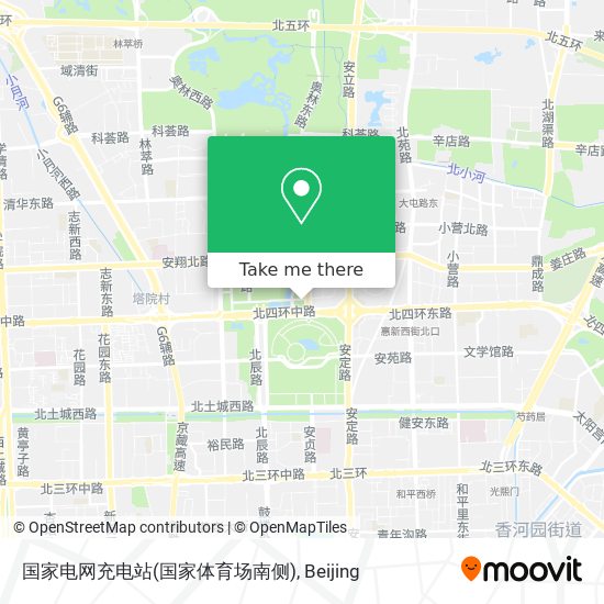 国家电网充电站(国家体育场南侧) map