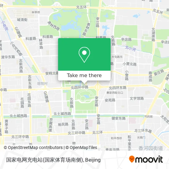 国家电网充电站(国家体育场南侧) map