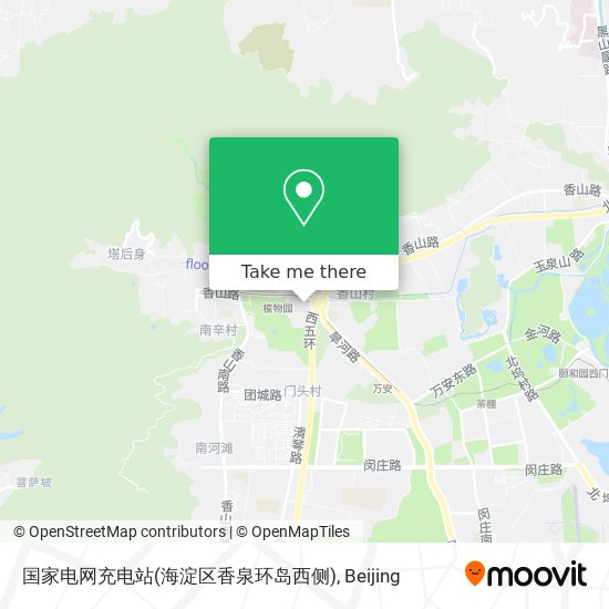国家电网充电站(海淀区香泉环岛西侧) map