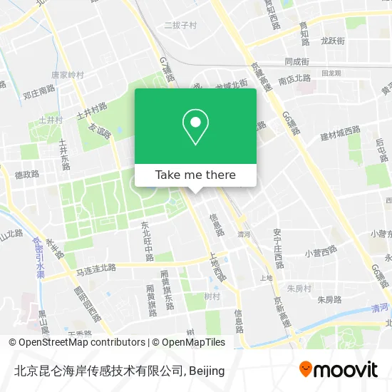 北京昆仑海岸传感技术有限公司 map