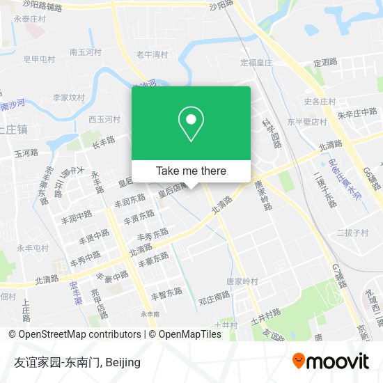 友谊家园-东南门 map
