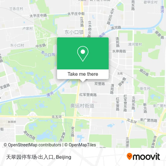 天翠园停车场-出入口 map