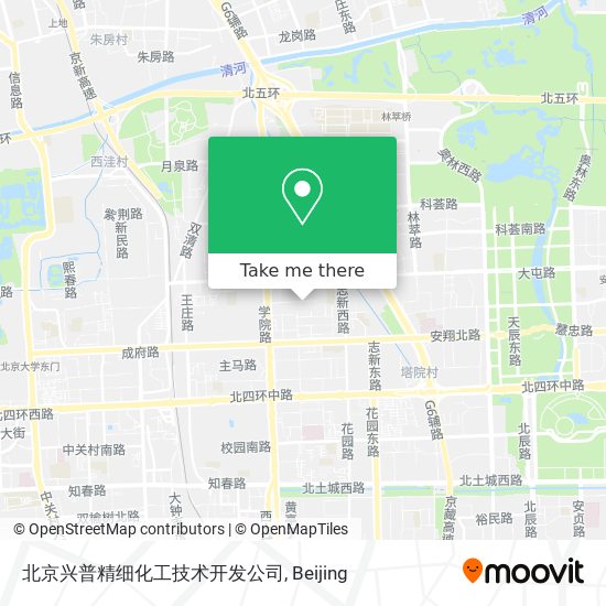 北京兴普精细化工技术开发公司 map