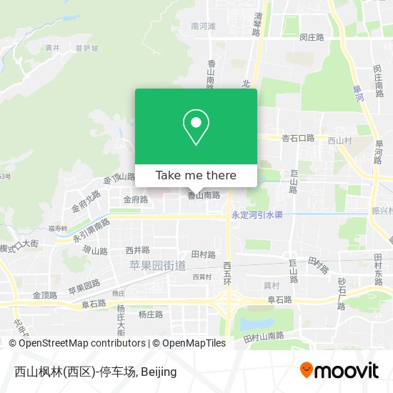 西山枫林(西区)-停车场 map
