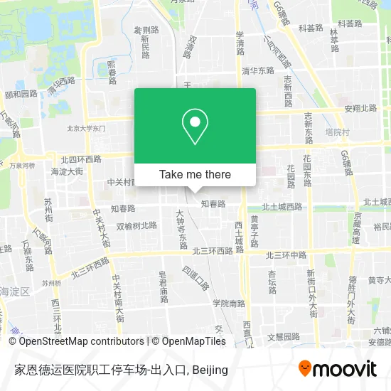 家恩德运医院职工停车场-出入口 map