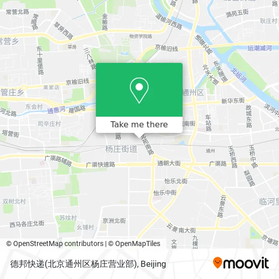德邦快递(北京通州区杨庄营业部) map