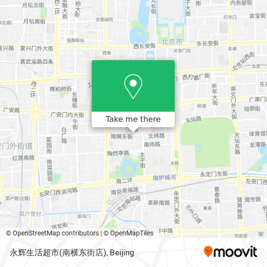 永辉生活超市(南横东街店) map