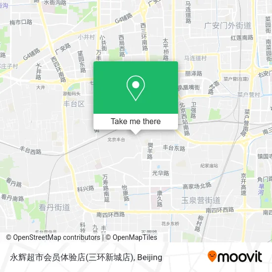 永辉超市会员体验店(三环新城店) map
