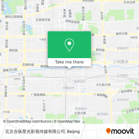 北京合纵星光影视传媒有限公司 map