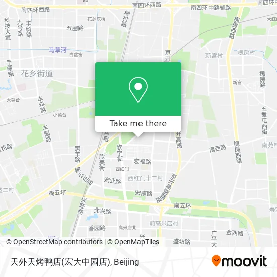 天外天烤鸭店(宏大中园店) map