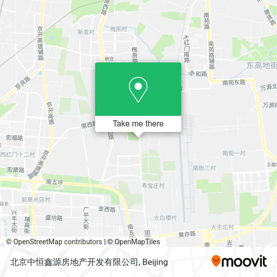 北京中恒鑫源房地产开发有限公司 map