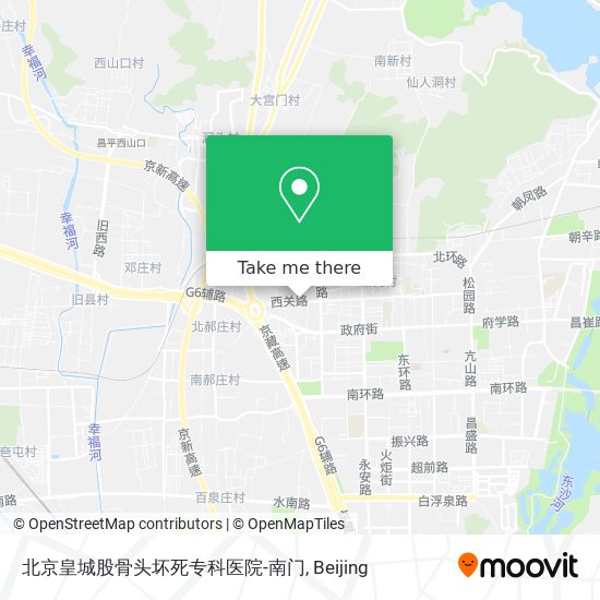 北京皇城股骨头坏死专科医院-南门 map