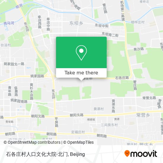 石各庄村人口文化大院-北门 map